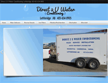 Tablet Screenshot of direct2uwater.com